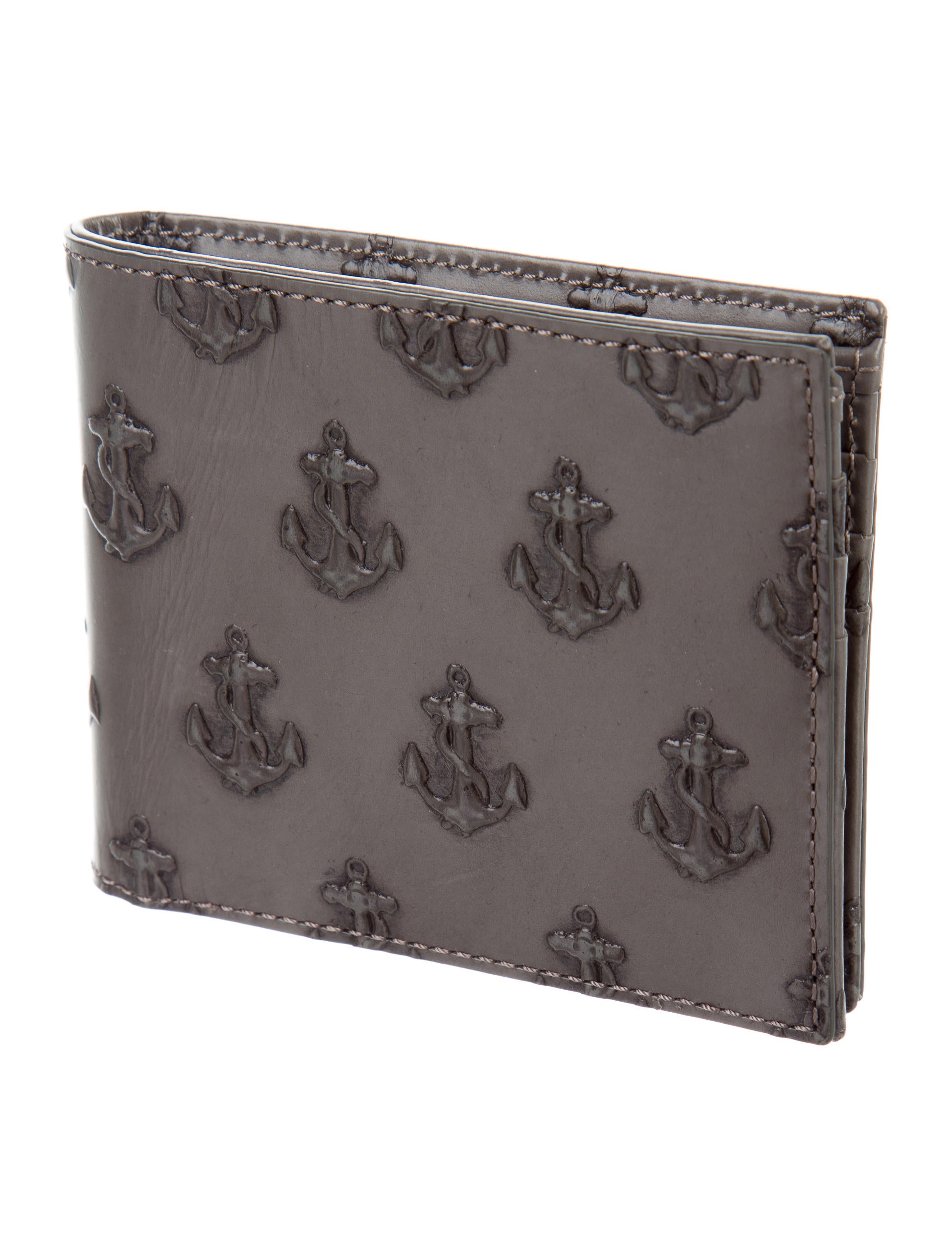 Jack Spade Anchor Leather Wallet Accessories JSP20935 The RealReal