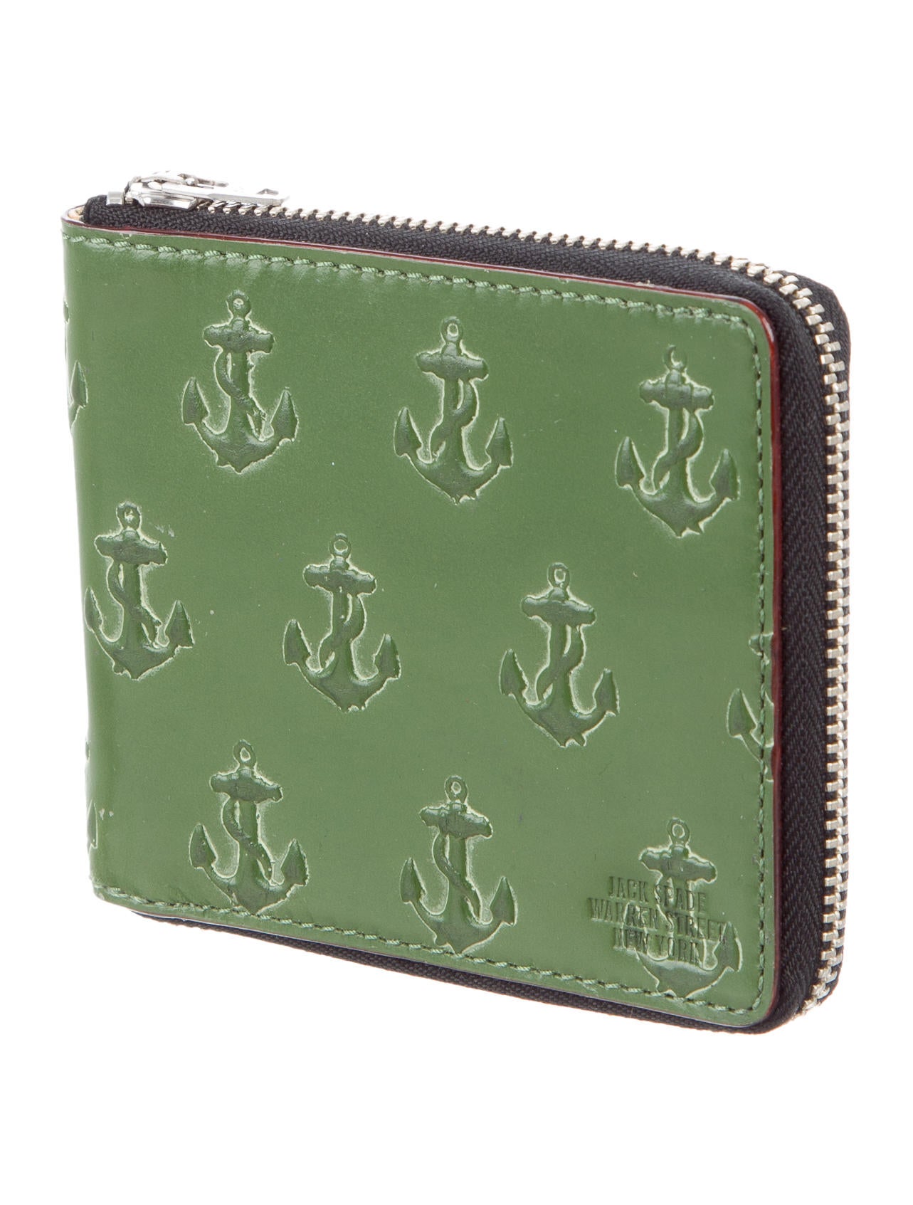 Jack Spade Anchor Leather Wallet Accessories JSP21189 The RealReal