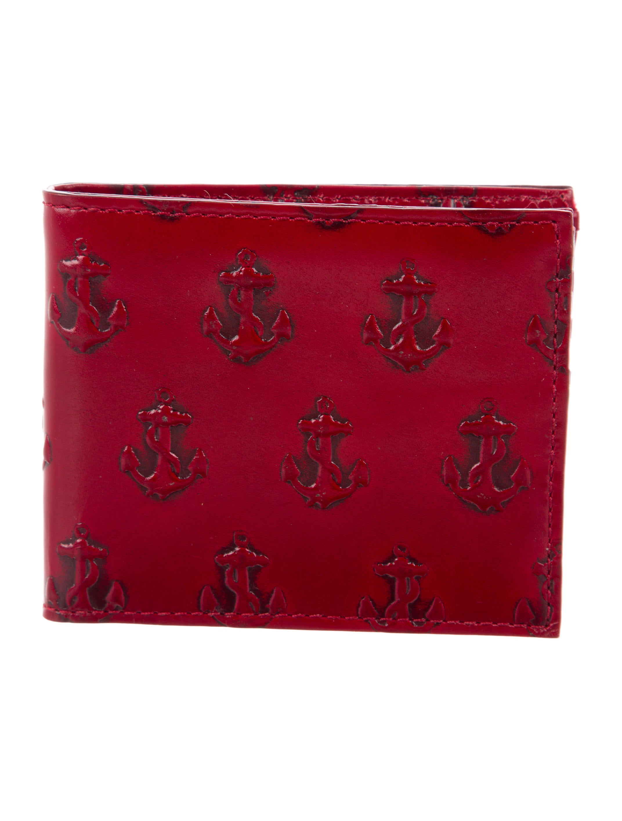 Jack Spade Anchor Leather Wallet - Burgundy Wallets, Accessories