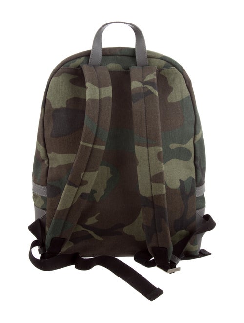 Jack Spade Camouflage Leather-Trimmed Backpack