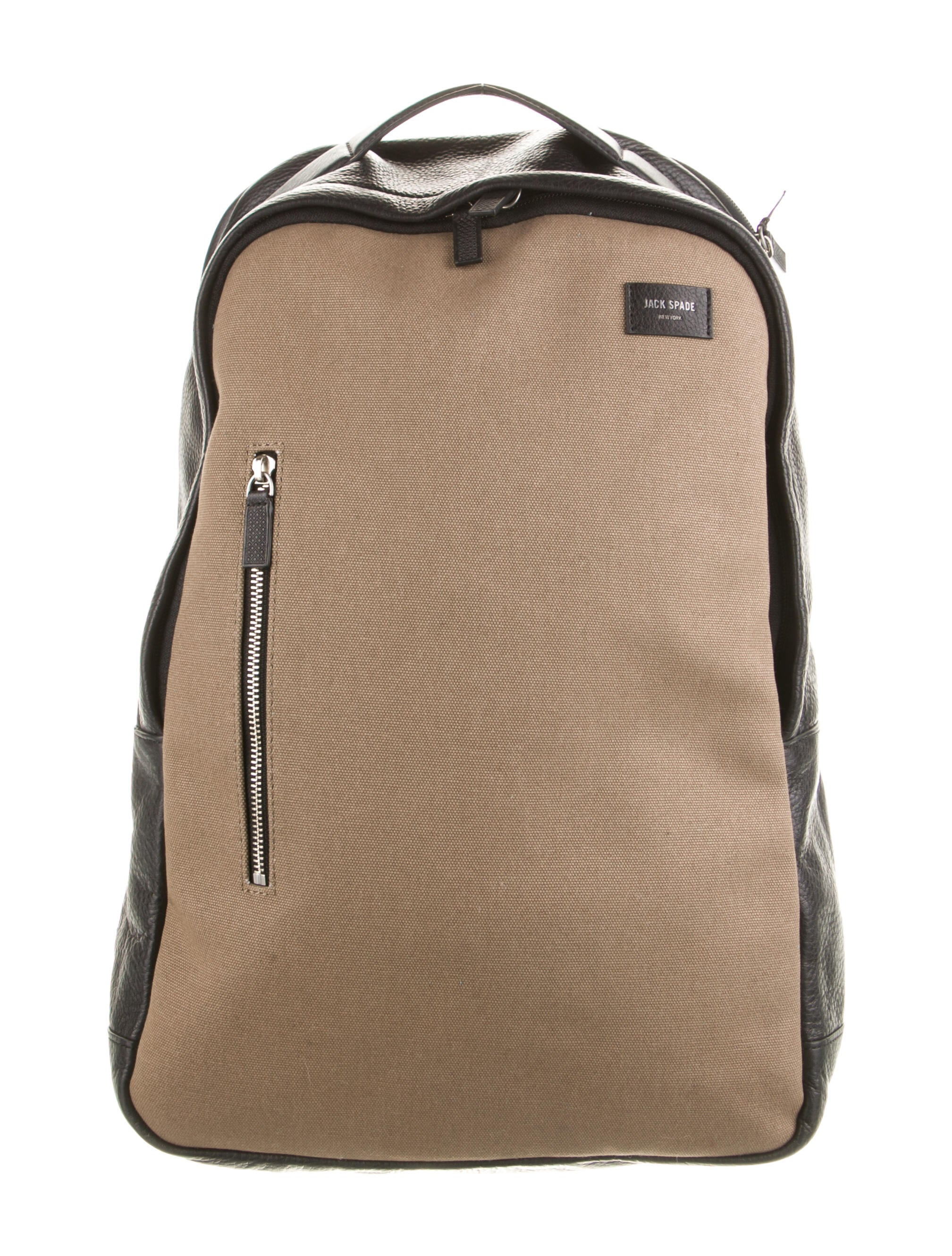 Jack Spade Leather Trimmed Backpack Brown Backpacks, Bags JSP24648