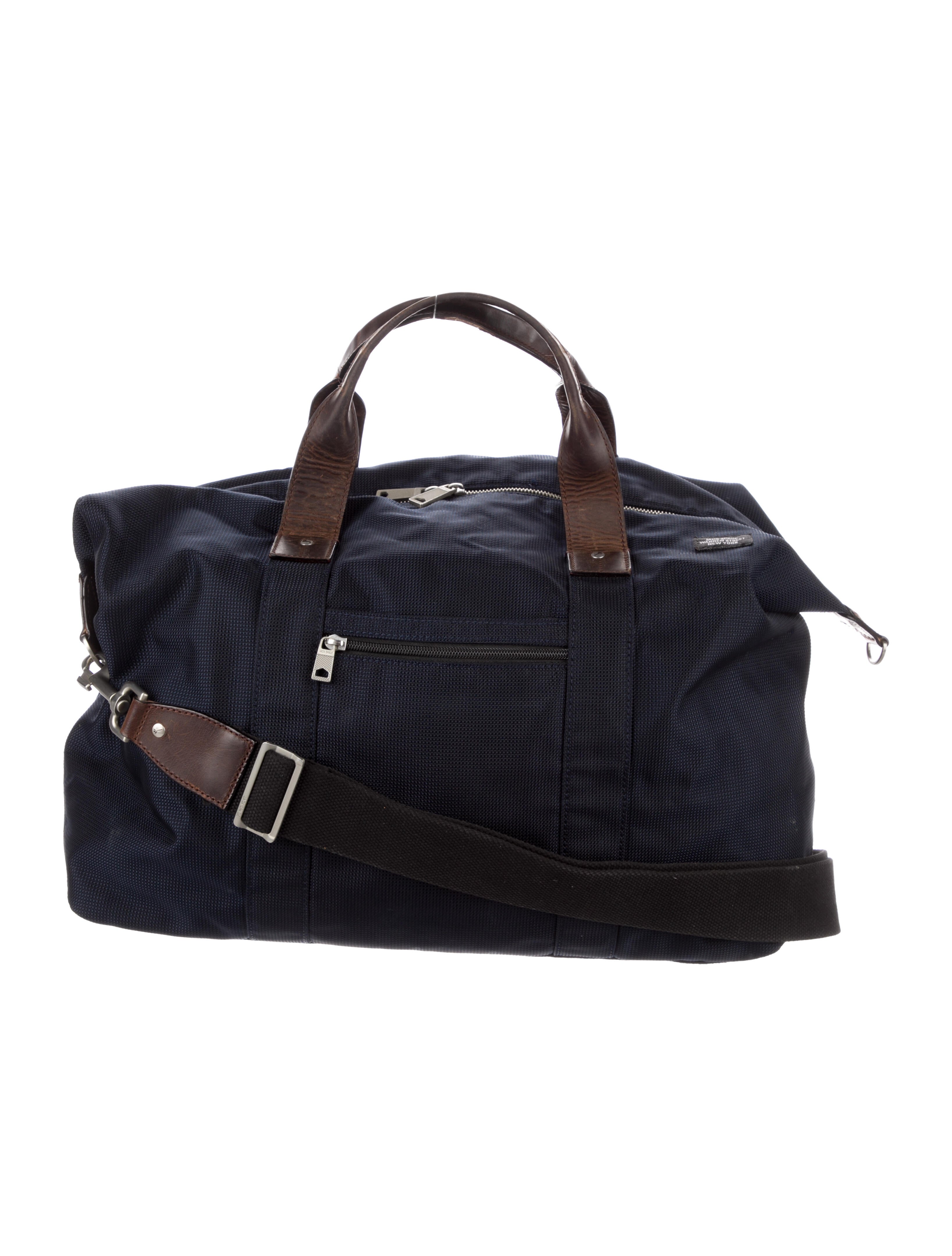 Jack Spade Leather Trimmed Nylon Tote Bag Blue Totes, Bags JSP24649