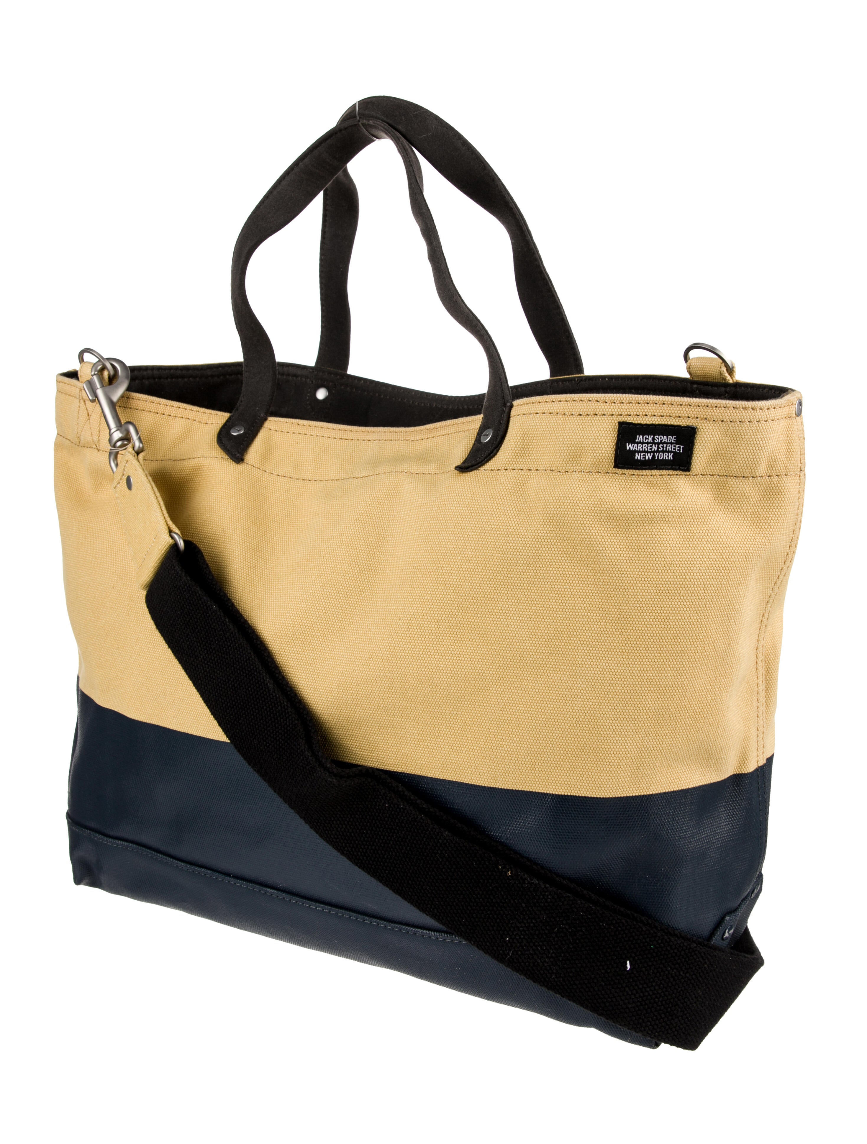 Jack Spade Canvas Tote Bag Yellow Totes, Bags JSP24910 The RealReal