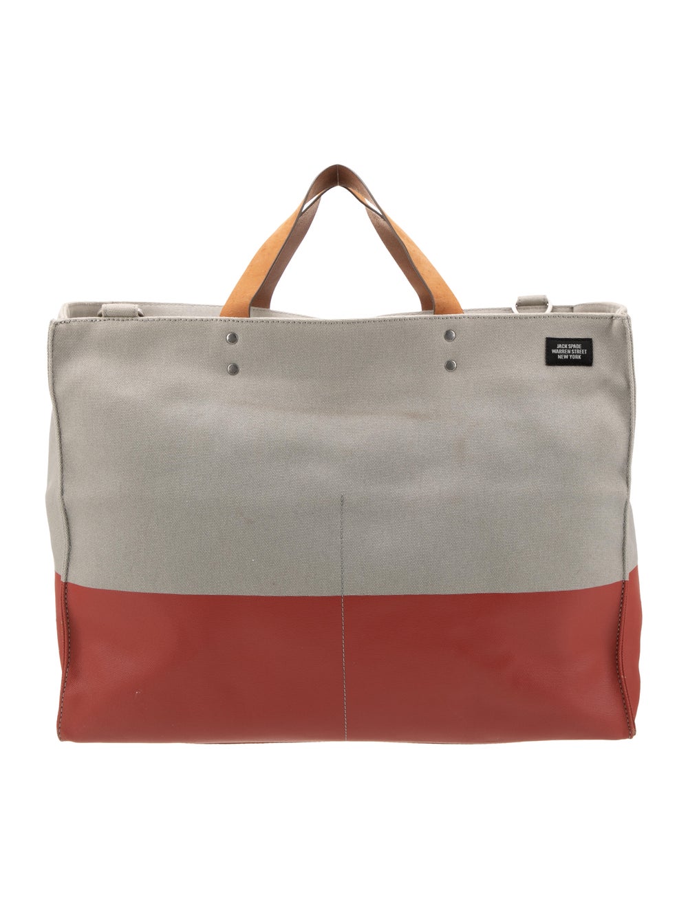 Jack Spade LeatherTrimmed Canvas Tote Gem