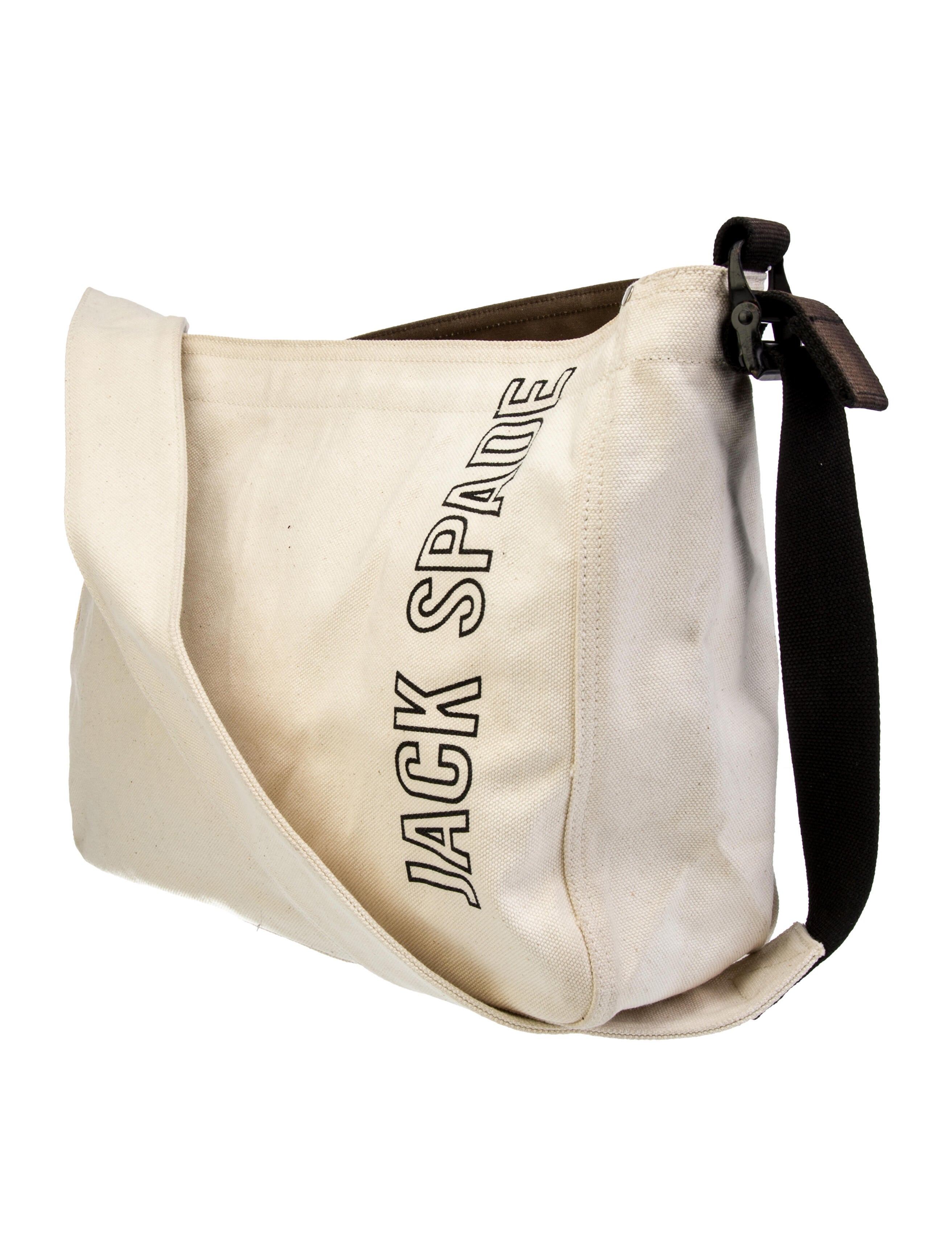 Jack Spade Canvas Logo Cargo Bag Neutrals Messenger Bags, Bags JSP24947 The RealReal