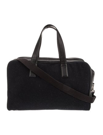 Jack Spade Leather Trim Wool Carry-On