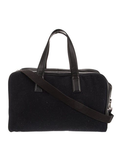 Jack Spade Leather Trim Wool Carry-On