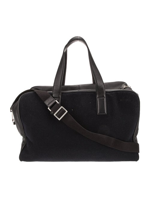 Jack Spade Leather Trim Wool Carry-On