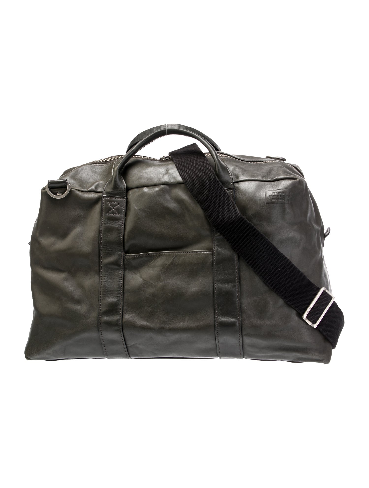 Jack Spade Leather Weekender Bag
