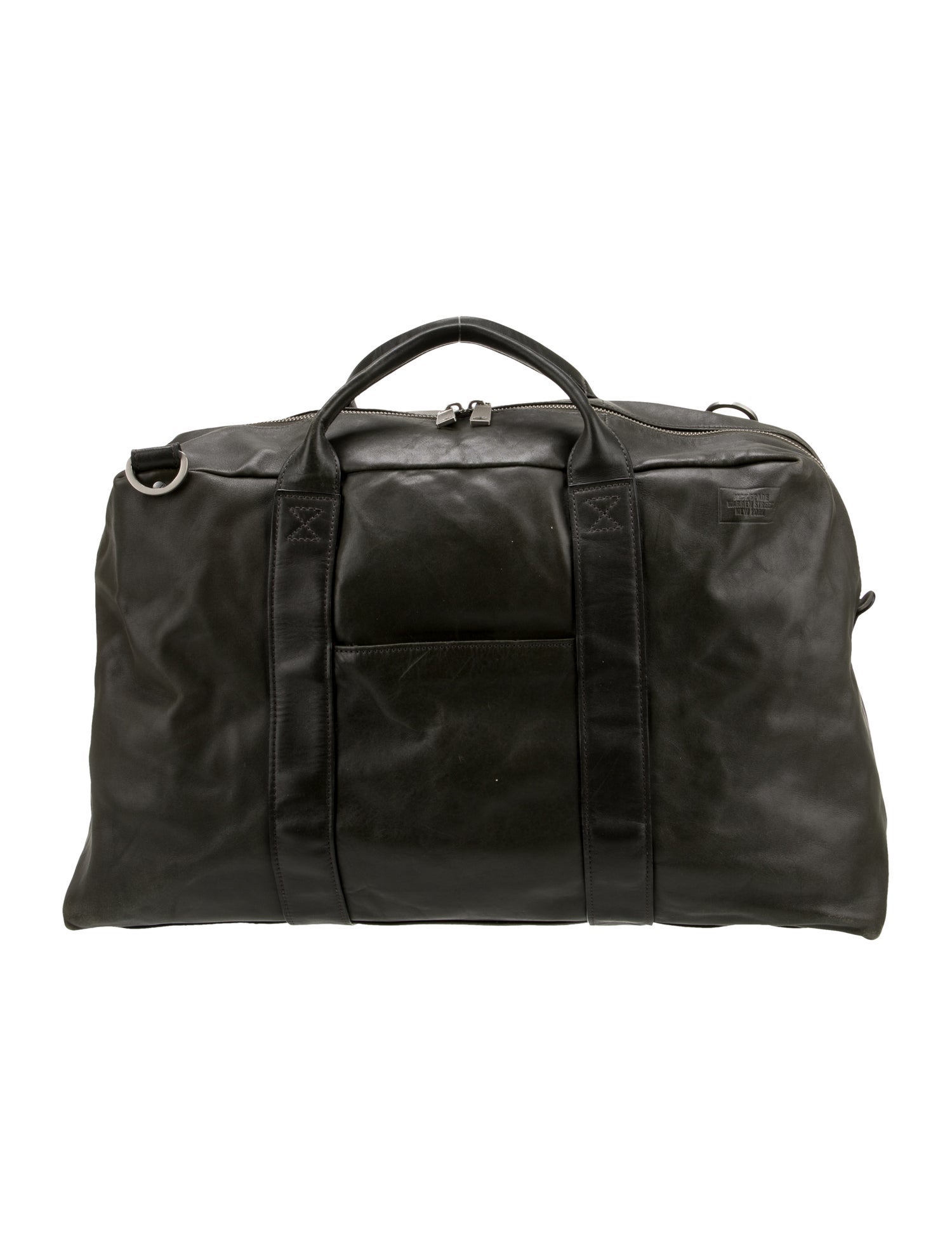 Jack Spade Leather Weekender Bag