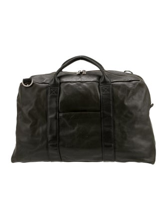 Jack Spade Leather Weekender Bag