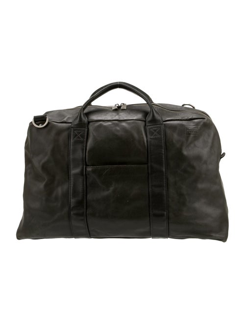 Jack Spade Leather Weekender Bag