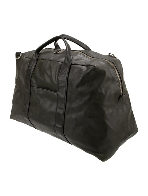 Jack Spade Leather Weekender Bag