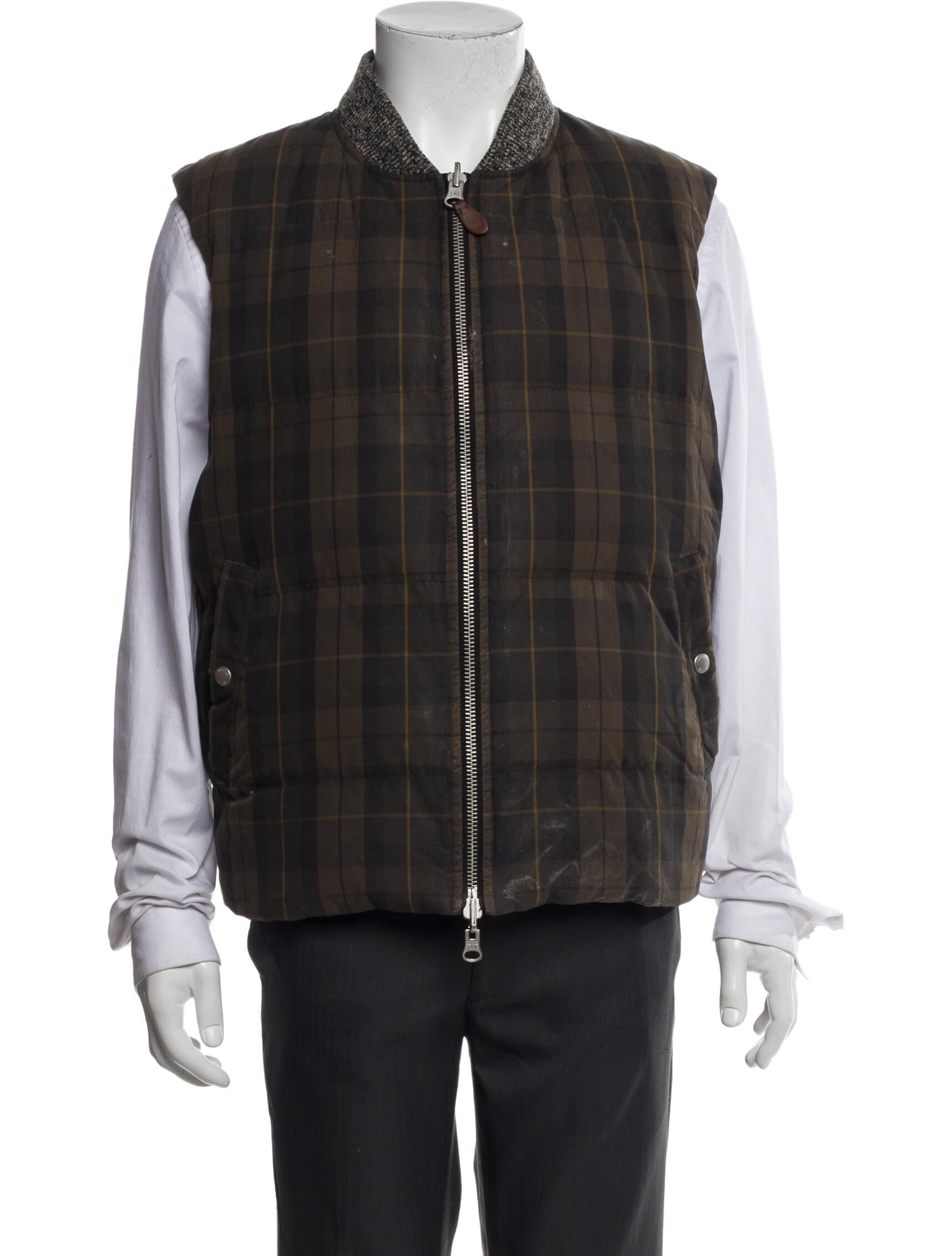 Jack Spade Plaid Print Vest