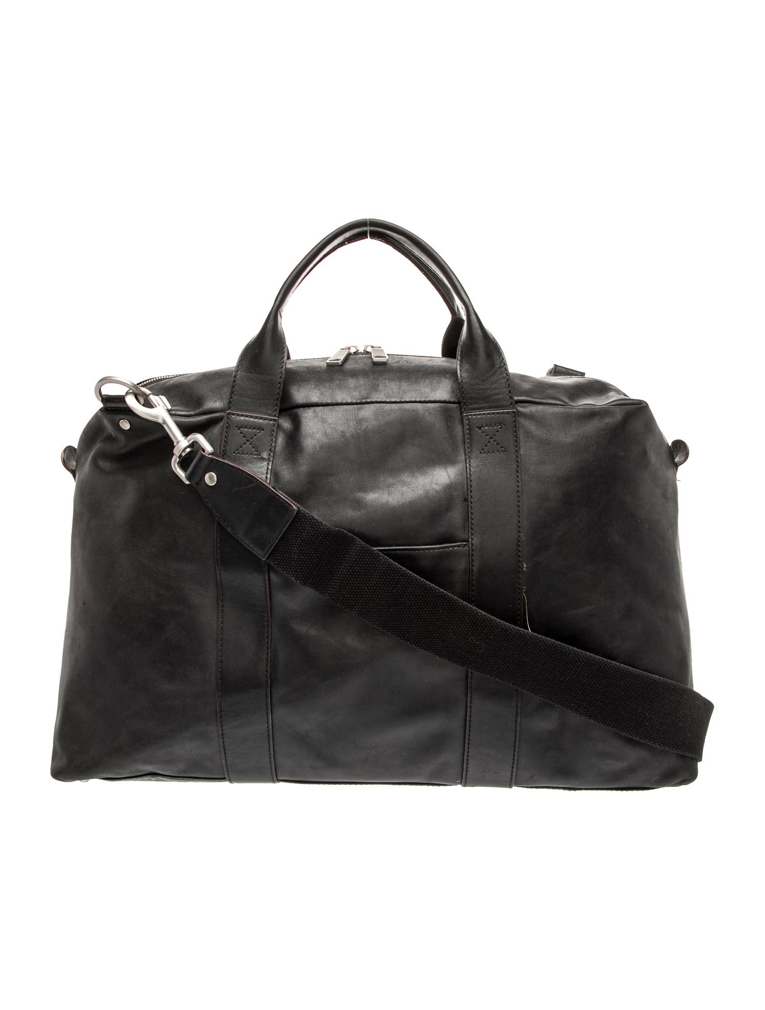 Jack Spade Leather Duffel Bag