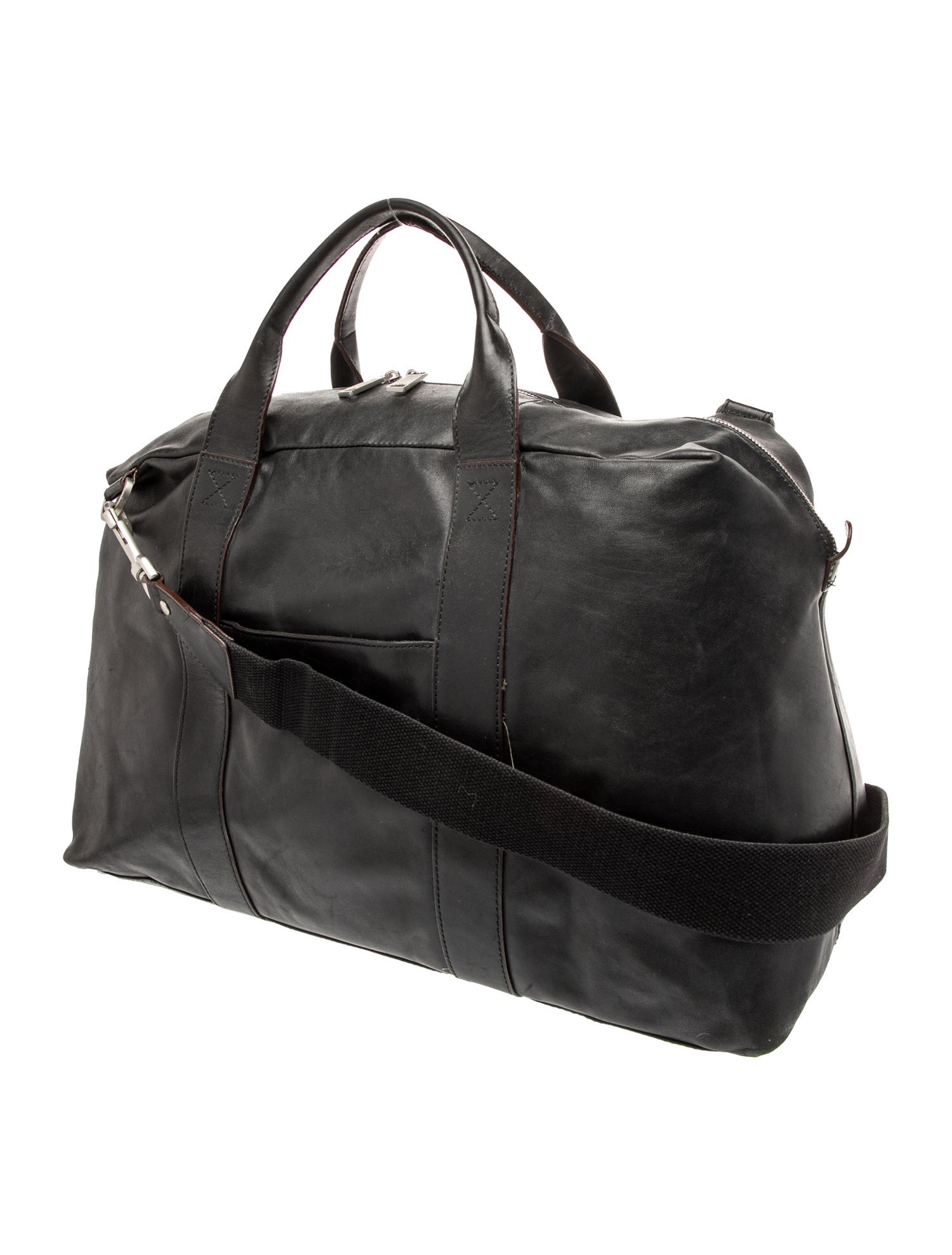 Jack Spade Leather Duffel Bag
