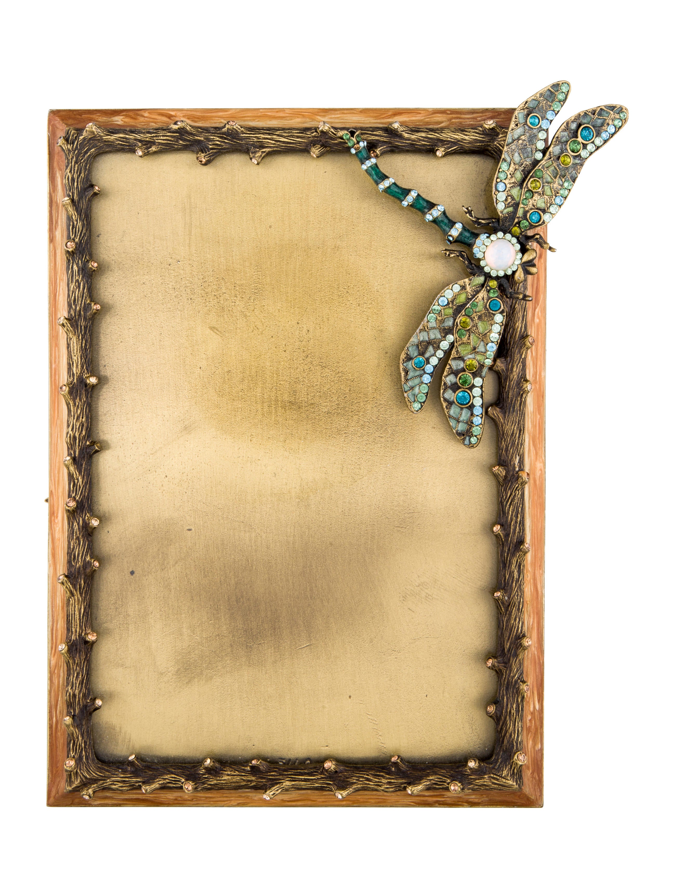 Jay Strongwater Embellished Dragonfly Picture Frame Decor & Accessories JSW20604 The RealReal