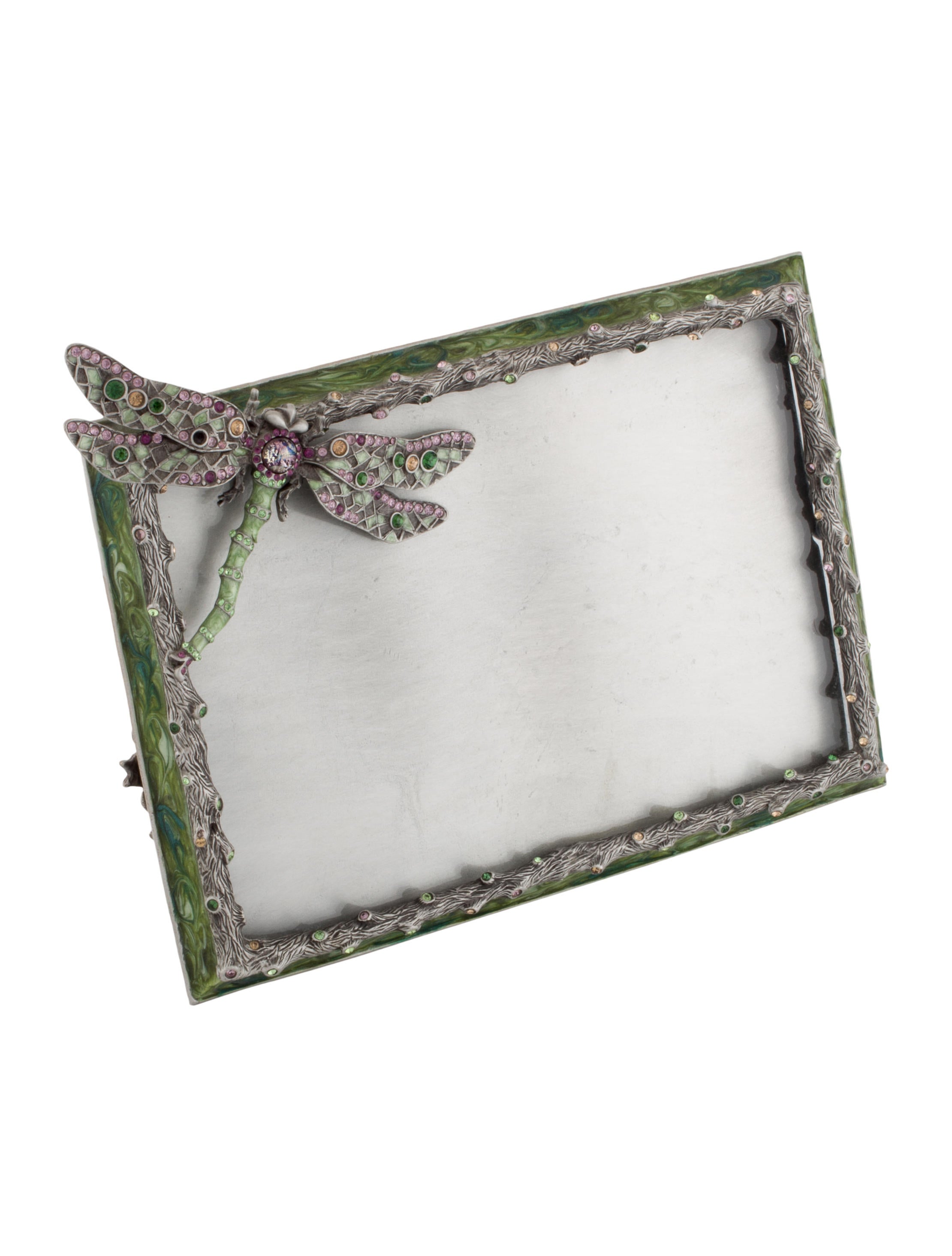 Jay Strongwater Embellished Dragonfly Picture Frame Decor And