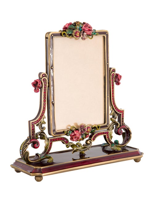 Jay Strongwater Embellished Swivel Picture Frame Decor & Accessories