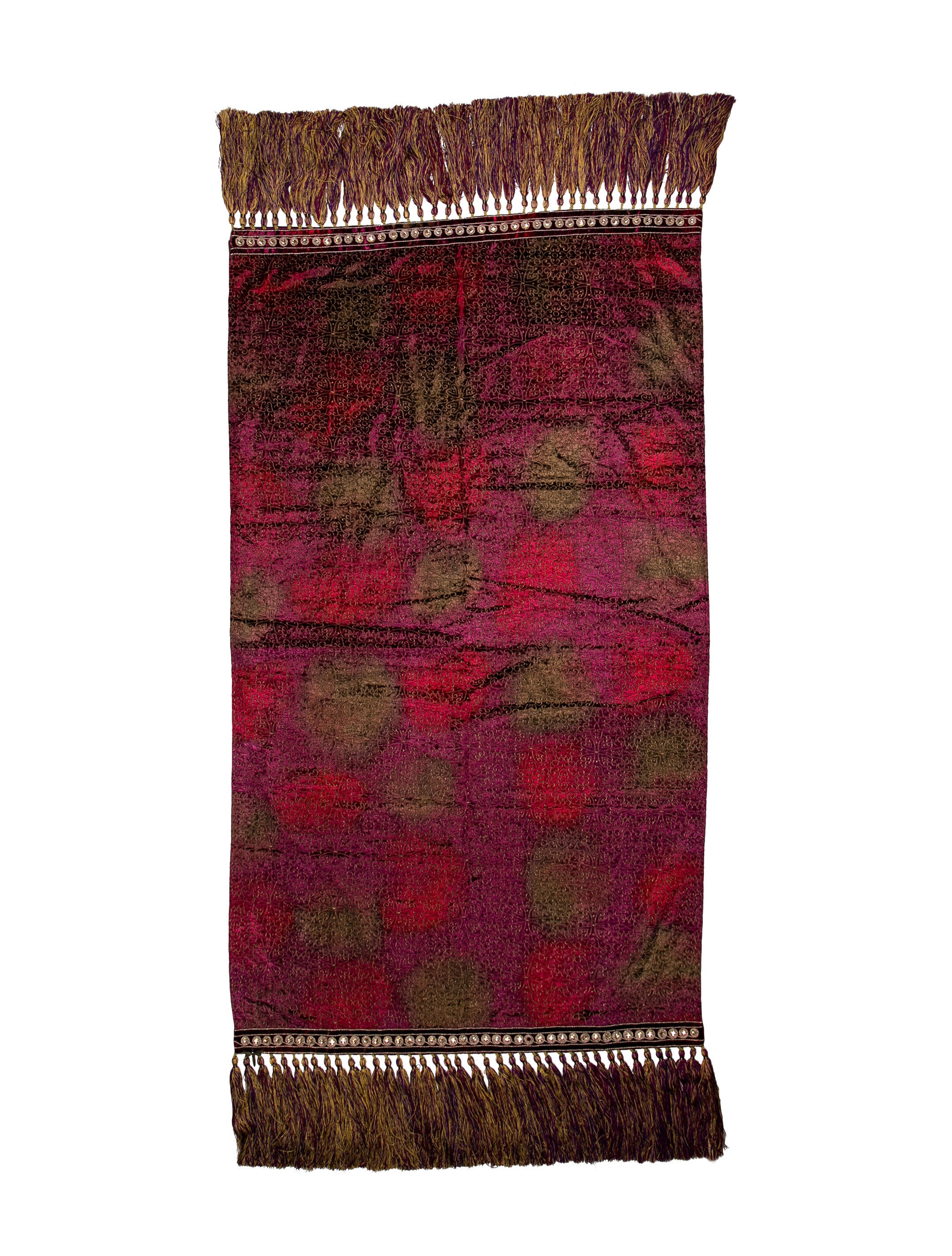 Jay Strongwater Silk Jacquard Table Runner