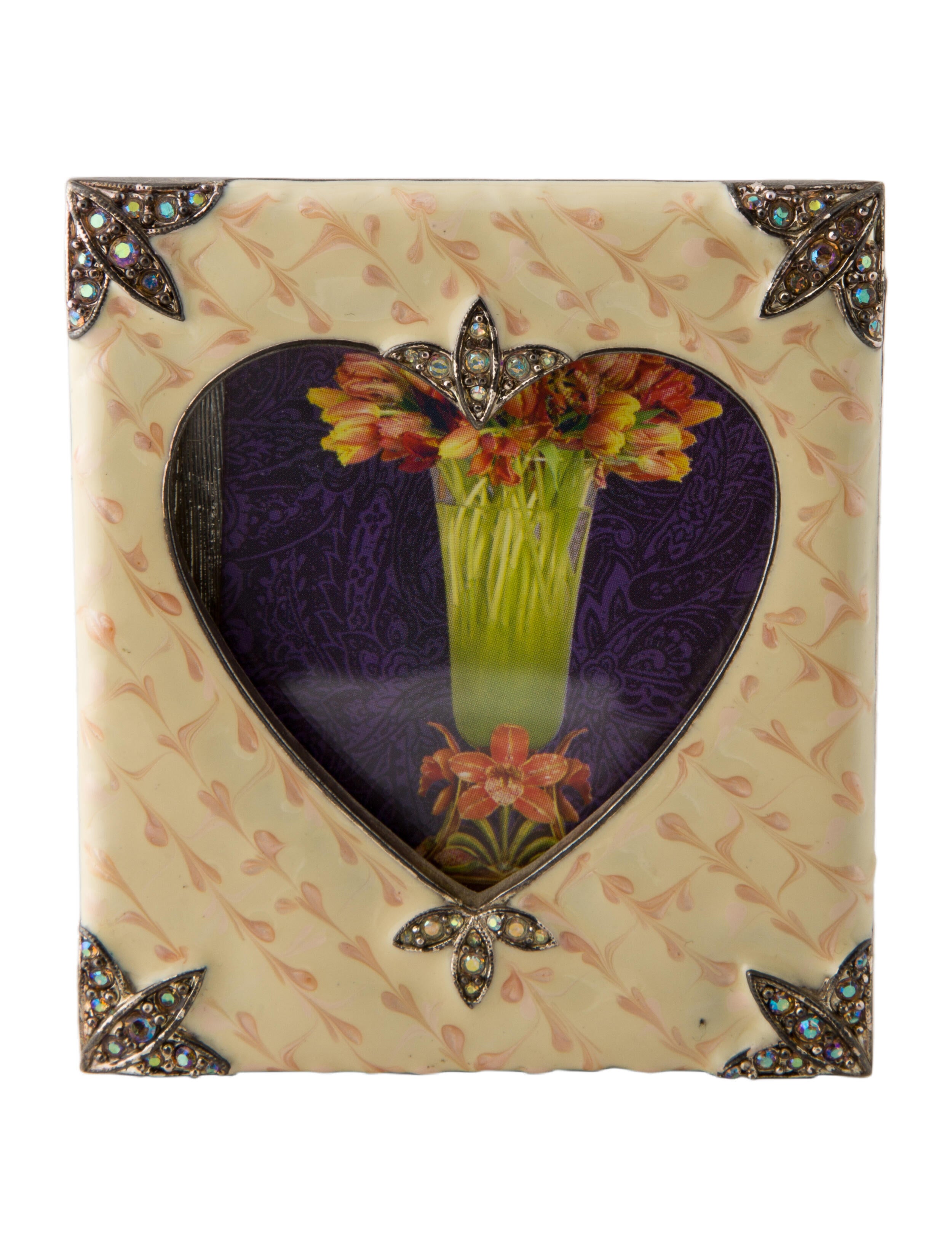 Jay Strongwater Embellished Frame Gold Decorative Accents, Decor