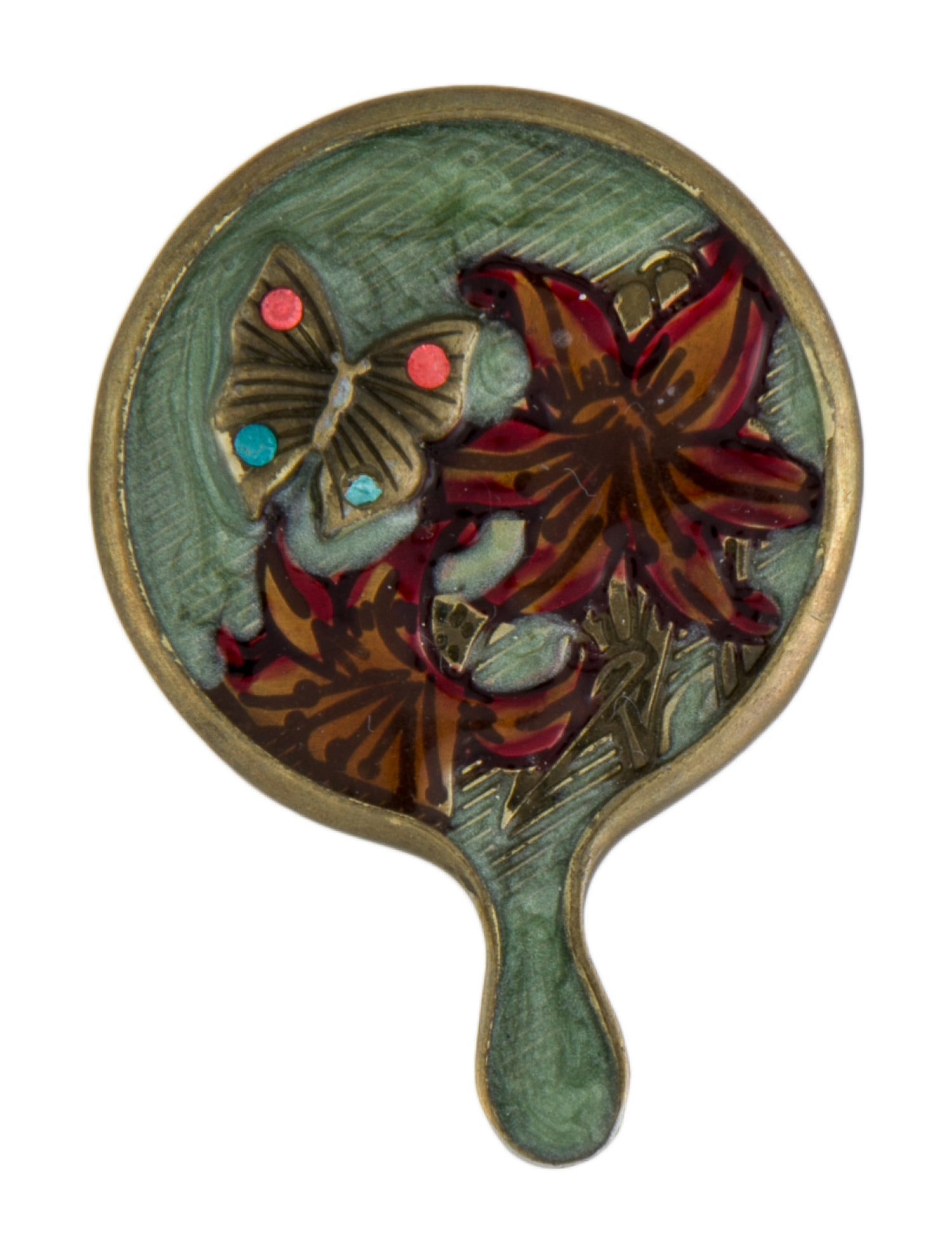 Jay Strongwater Mini Crystal Embellished Mirror