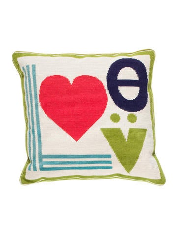 Jonathan Adler Mod Love Needlepoint Throw Pillow - Pillows And Throws - JTADL20662 The RealReal