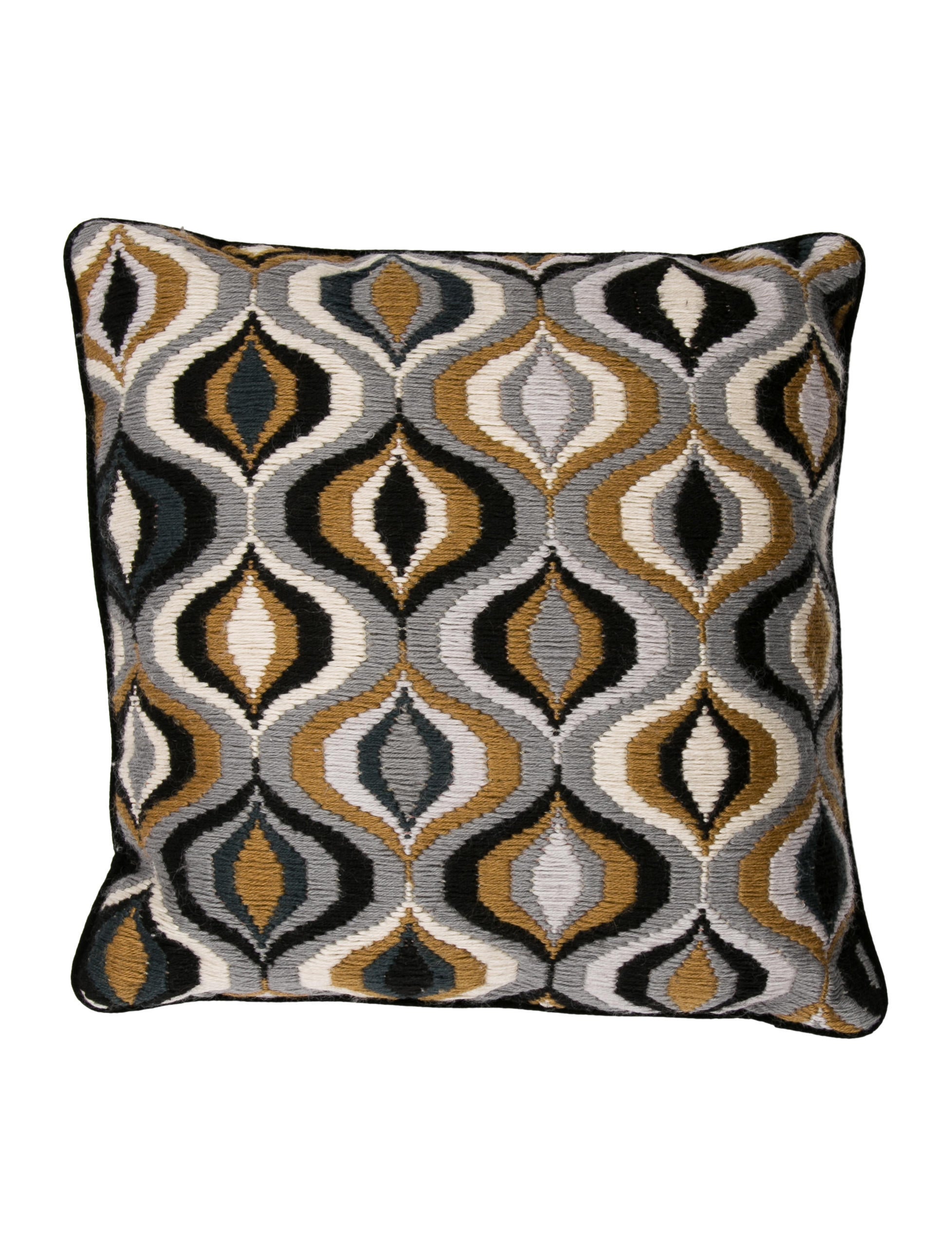 Jonathan Adler Waves Bargello Throw Pillow Bedding Bath Consign