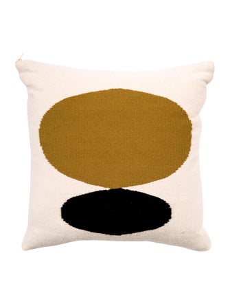 Jonathan Adler Groovy Needlepoint Wool Throw Pillow