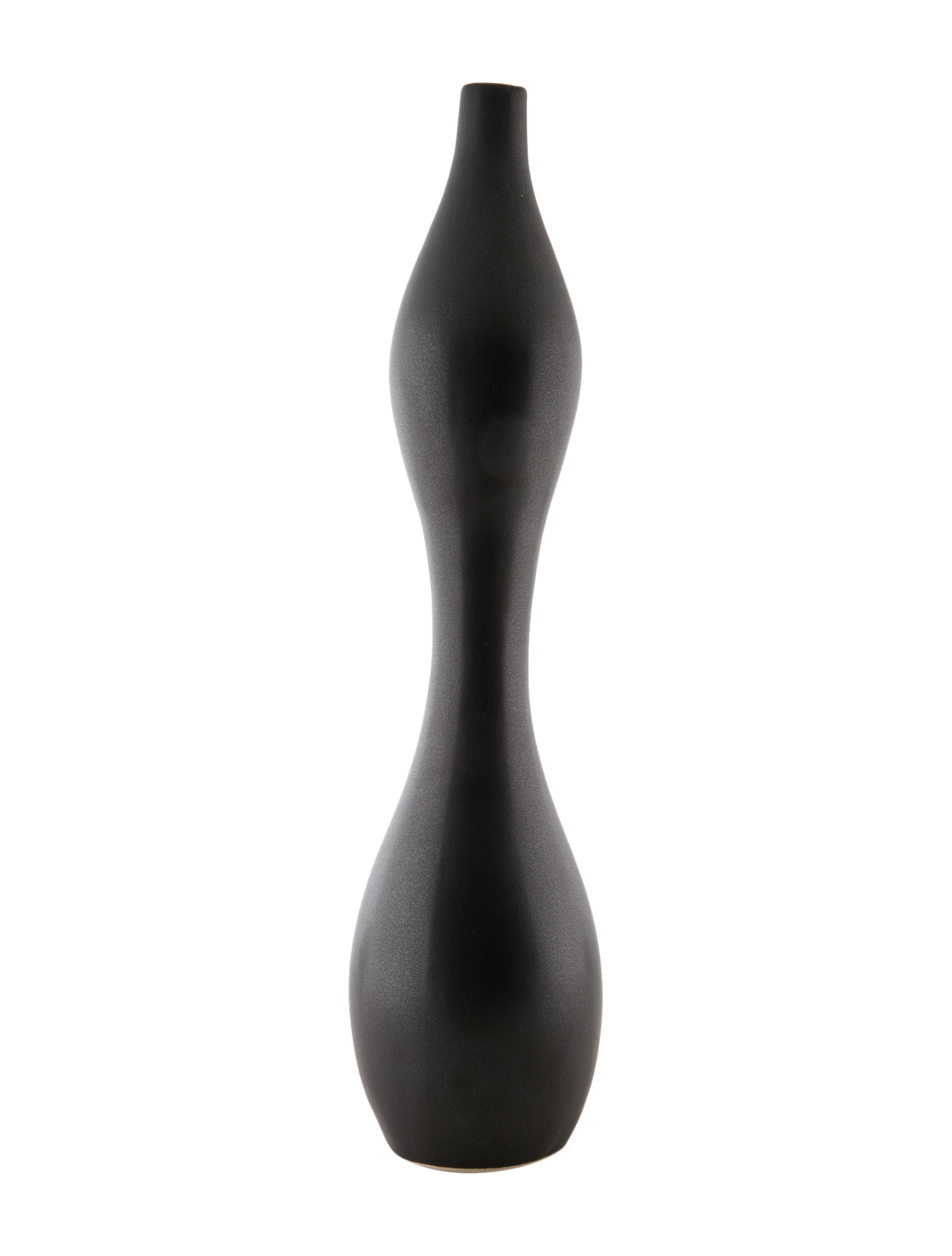 Jonathan Adler Pot Au Porter Tall Vase Black Decorative Accents