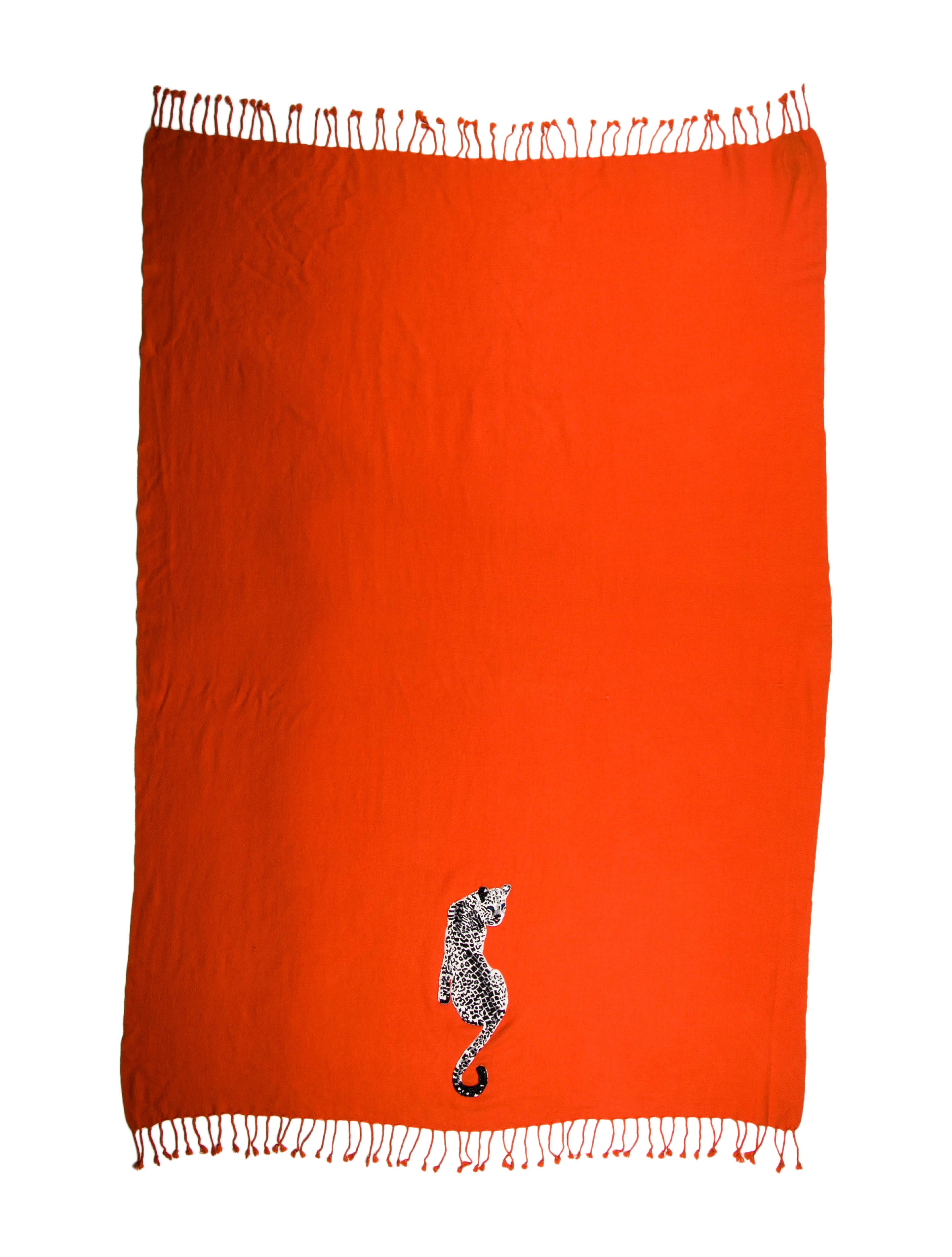 Jonathan Adler Leopard Embellished Throw