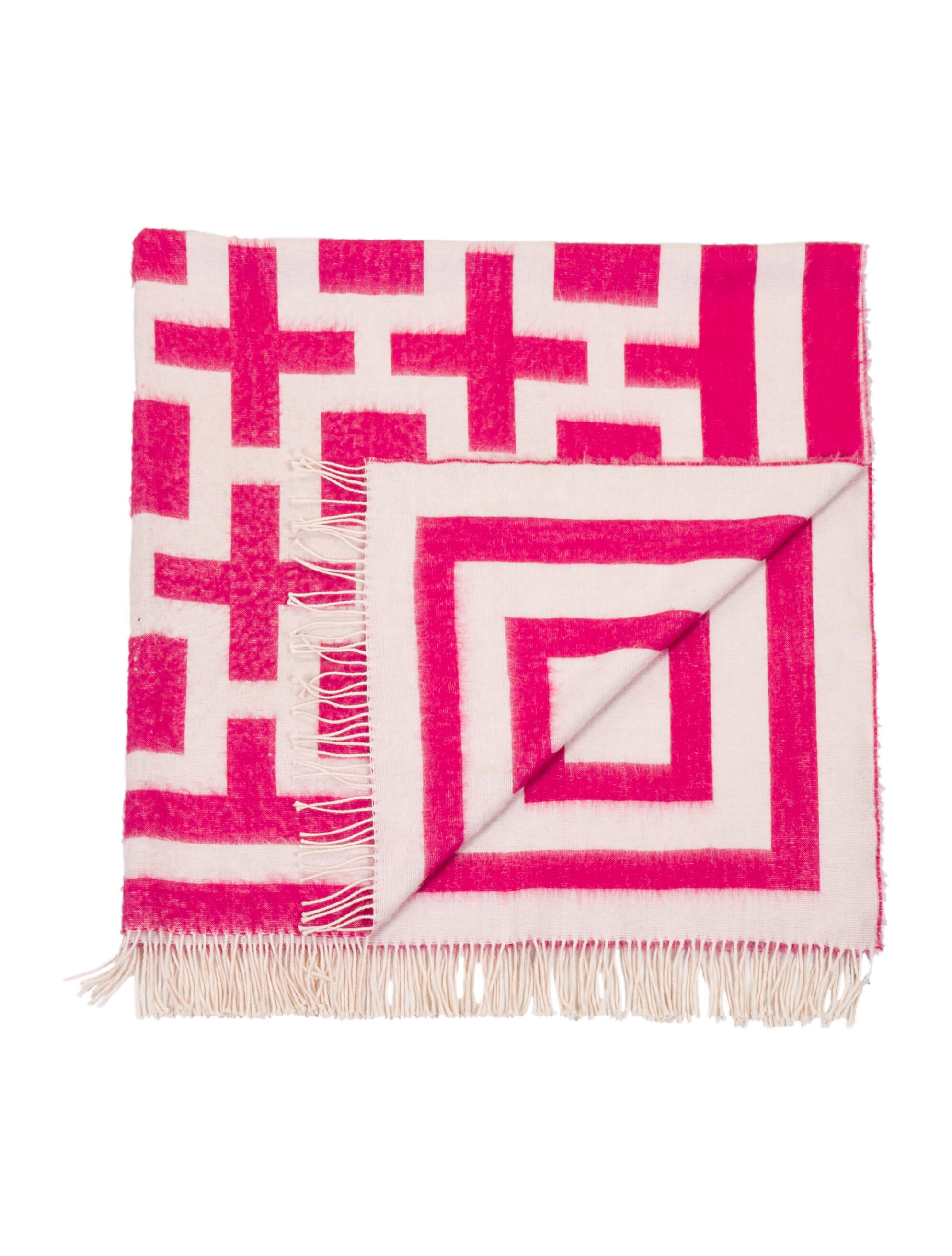 Jonathan Adler Nixon Baby Alpaca Throw Pink Throws, Pillows & Throws