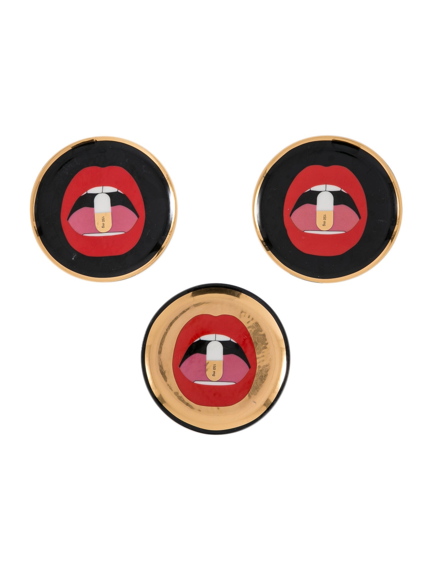 Jonathan Adler Full Dose Square Tray Blue Decorative Accents, Decor