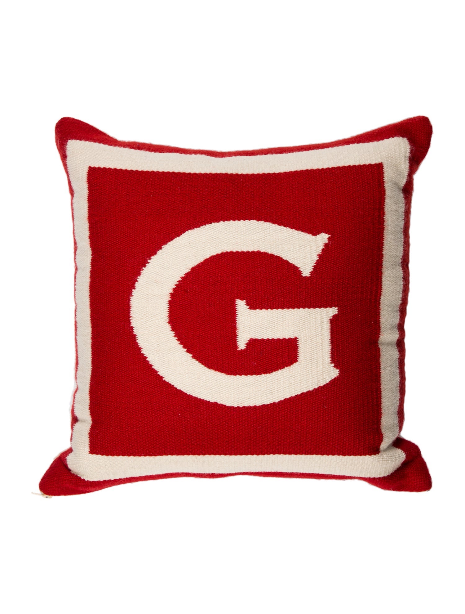 Throw Pillow Wool Needlepoint Throw Pillow w/ Tags Blue Pillows