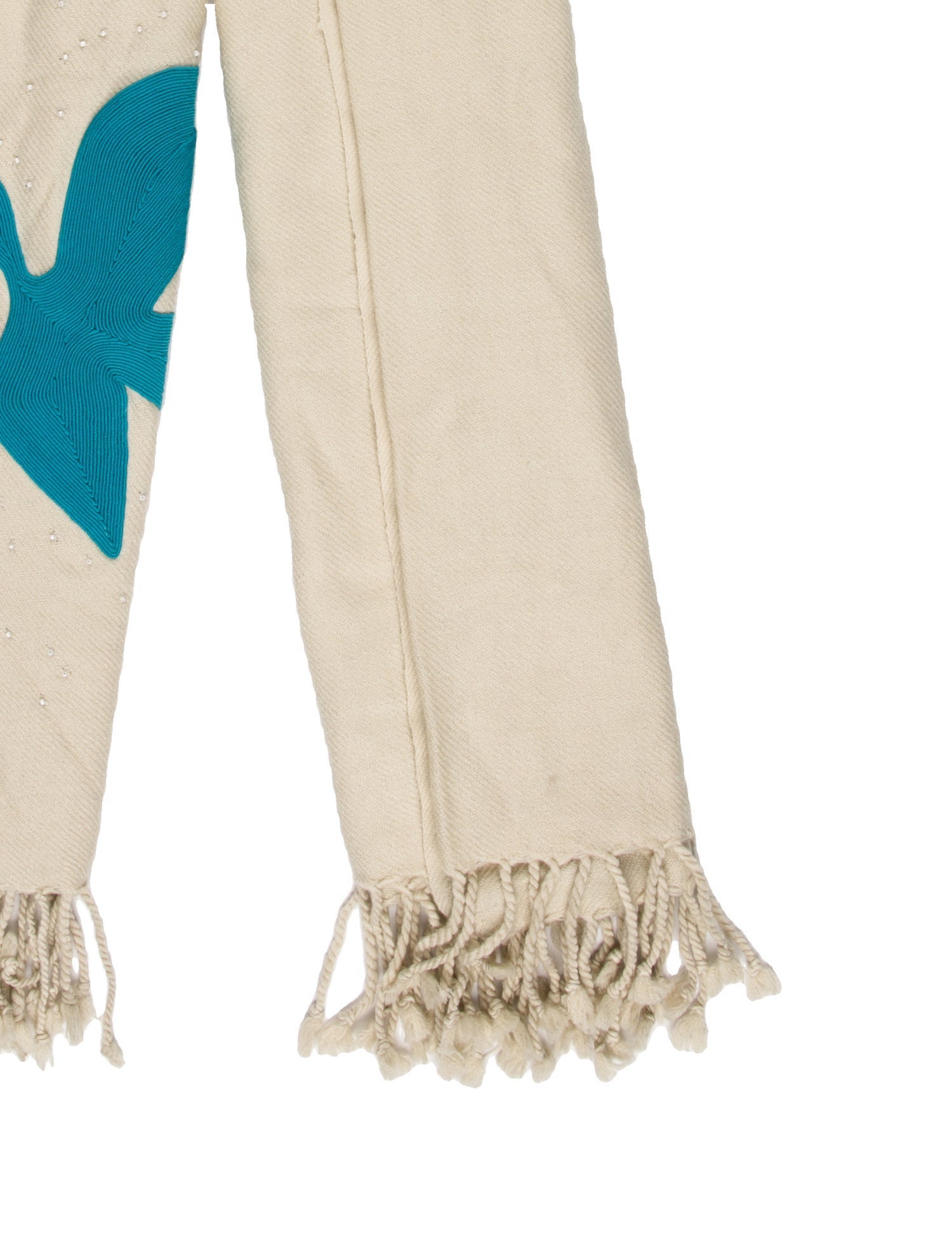 Jonathan Adler Camel Hair Graphic Print Scarf