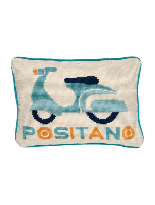 Jonathan Adler Positano Needlepoint Throw Pillow