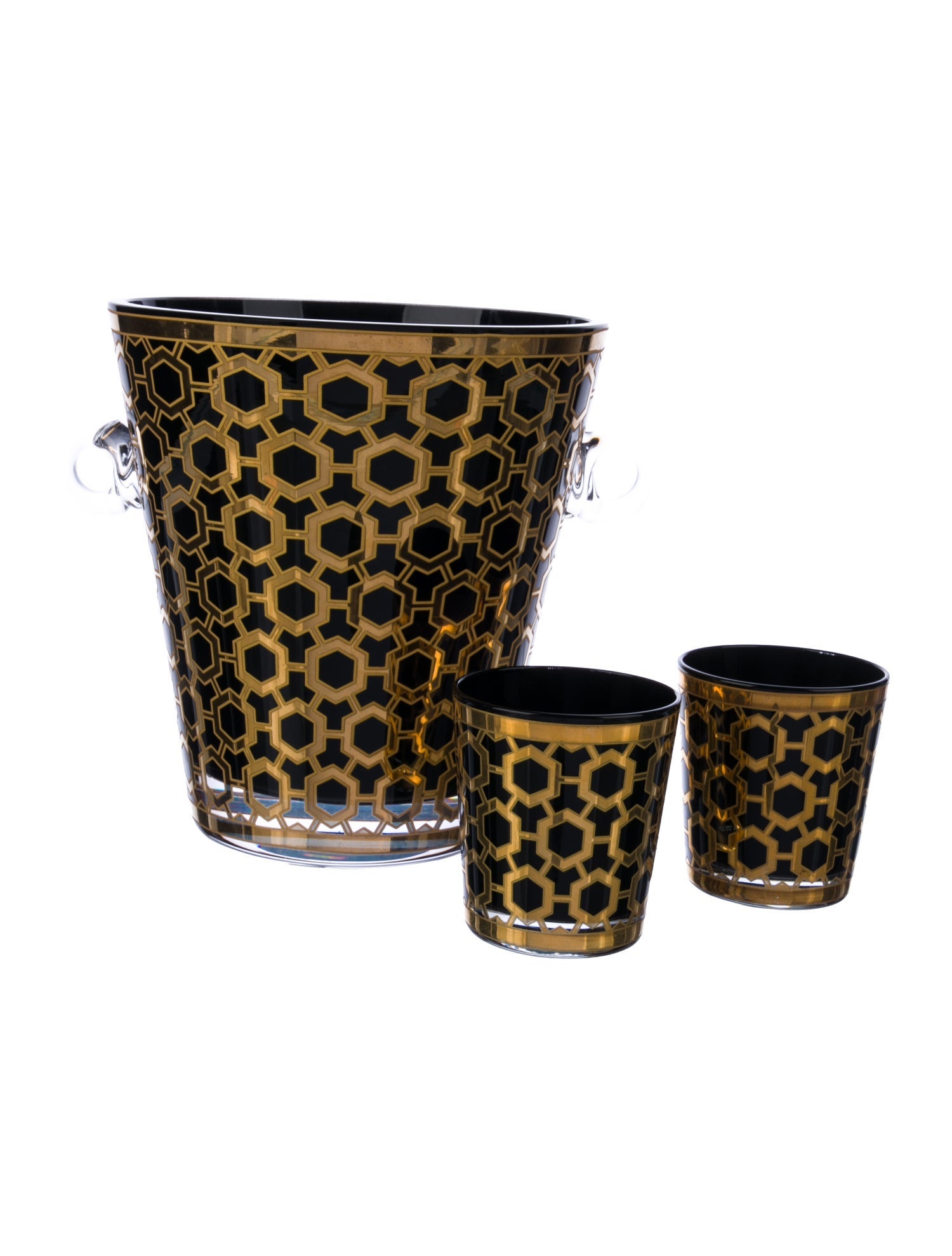 Jonathan Adler 3-Piece Newport Ice Bucket And Tumbler Set
