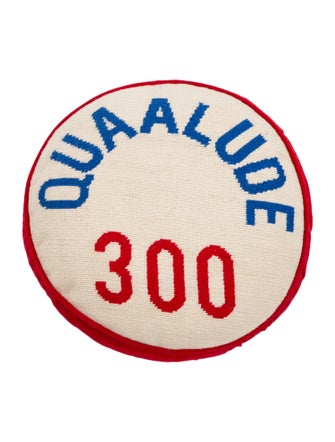 Jonathan Adler 'Quaalude 300' Needlepoint Pillow