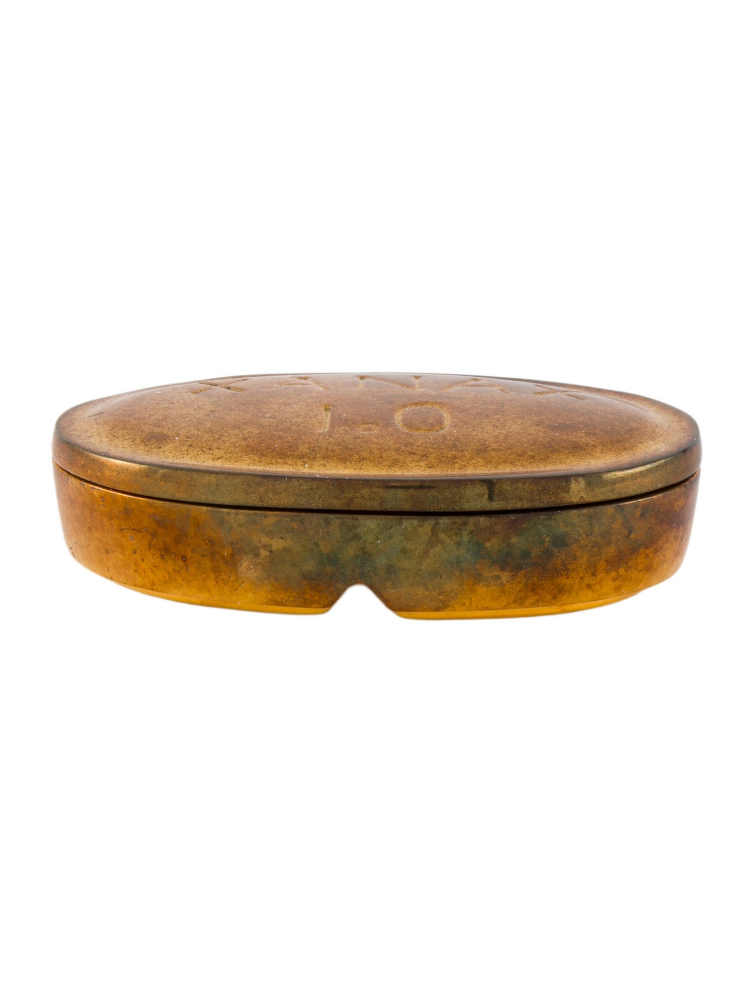 Jonathan Adler Brass Xanax Pill Box