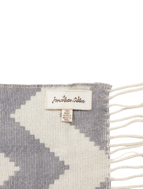 Jonathan Adler Zip-Zag Print Throw Blanket