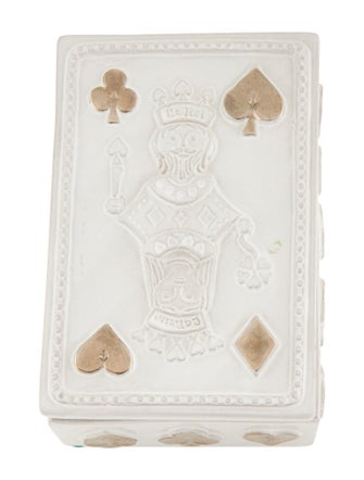 Jonathan Adler Jonathan Adler Ceramic Playing Card Case with Two Card Sets