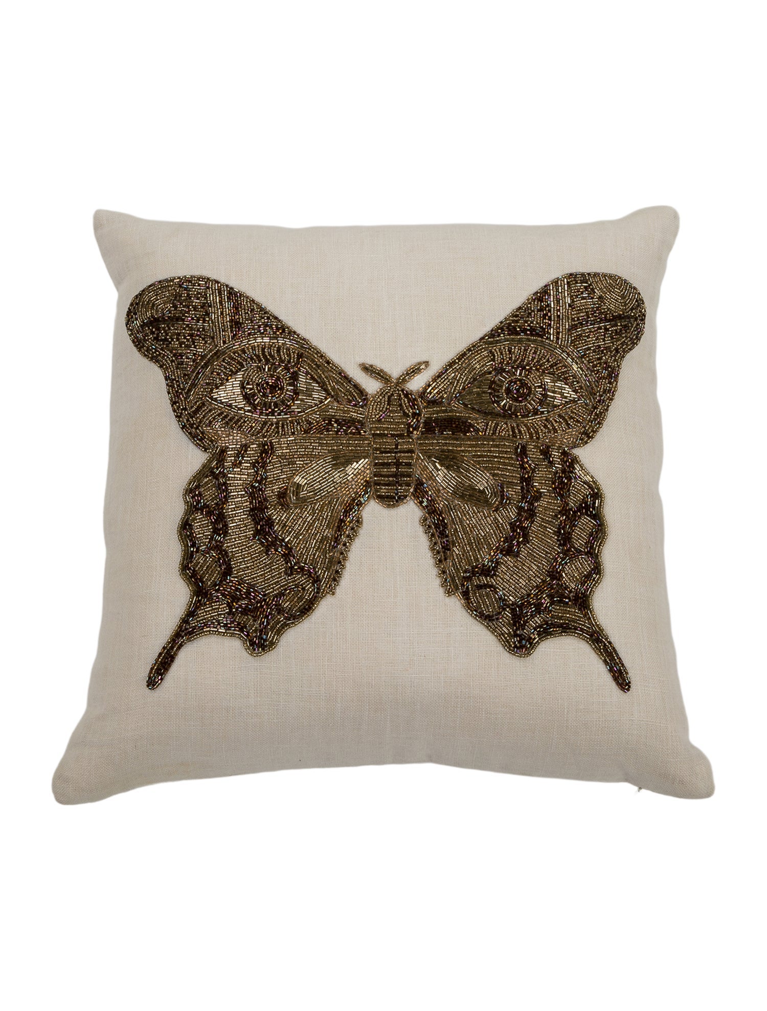 Jonathan Adler Butterfly Embellished Throw Pillow