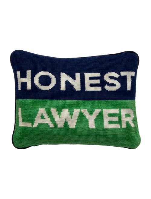 Jonathan Adler 'Honest Lawyer' Needlepoint Throw Pillow