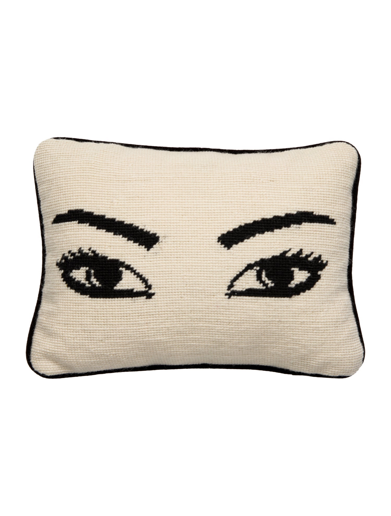 Jonathan Adler Eyes Needlepoint Throw Pillow