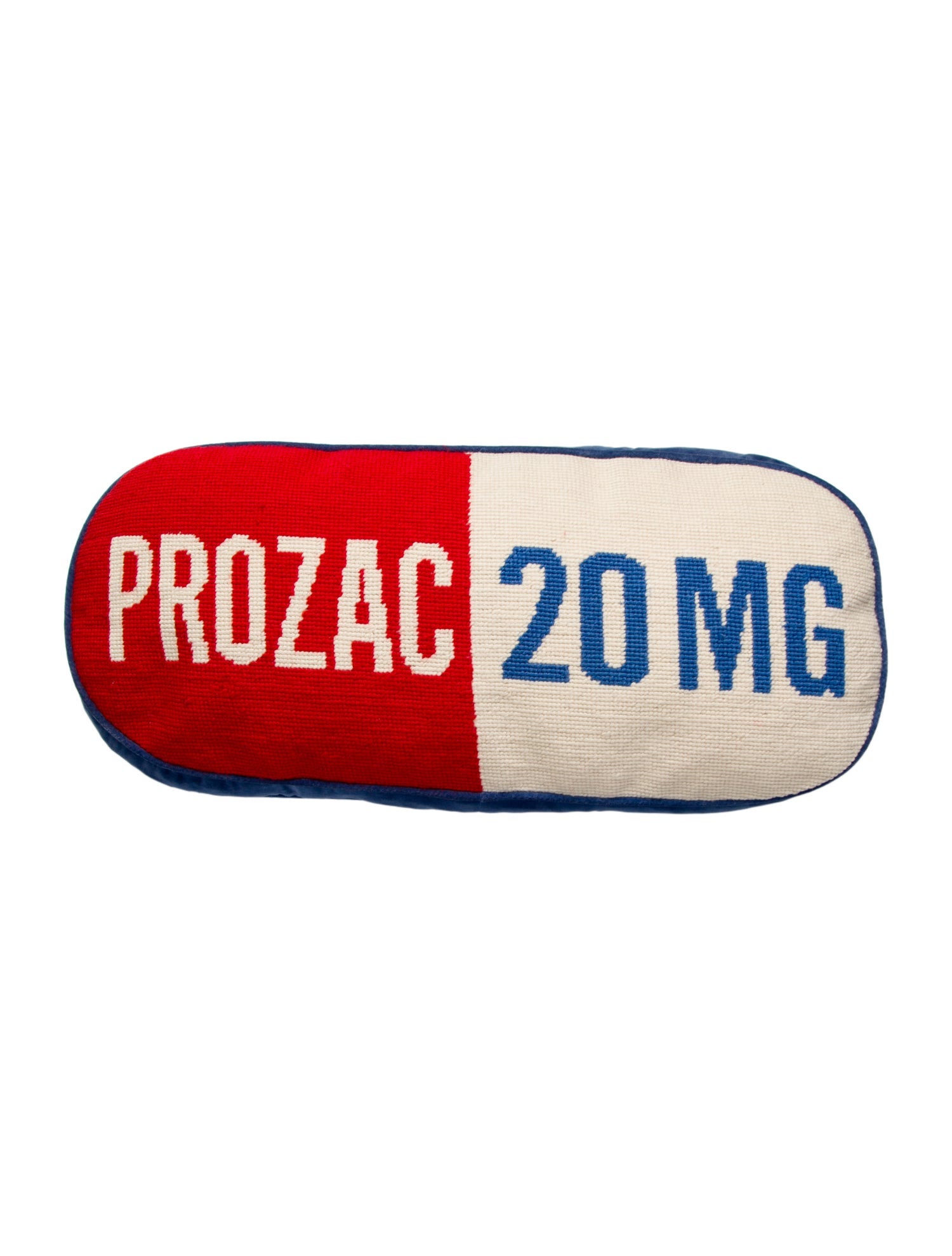 Jonathan Adler Prozac 20mg Needlepoint Throw Pillow