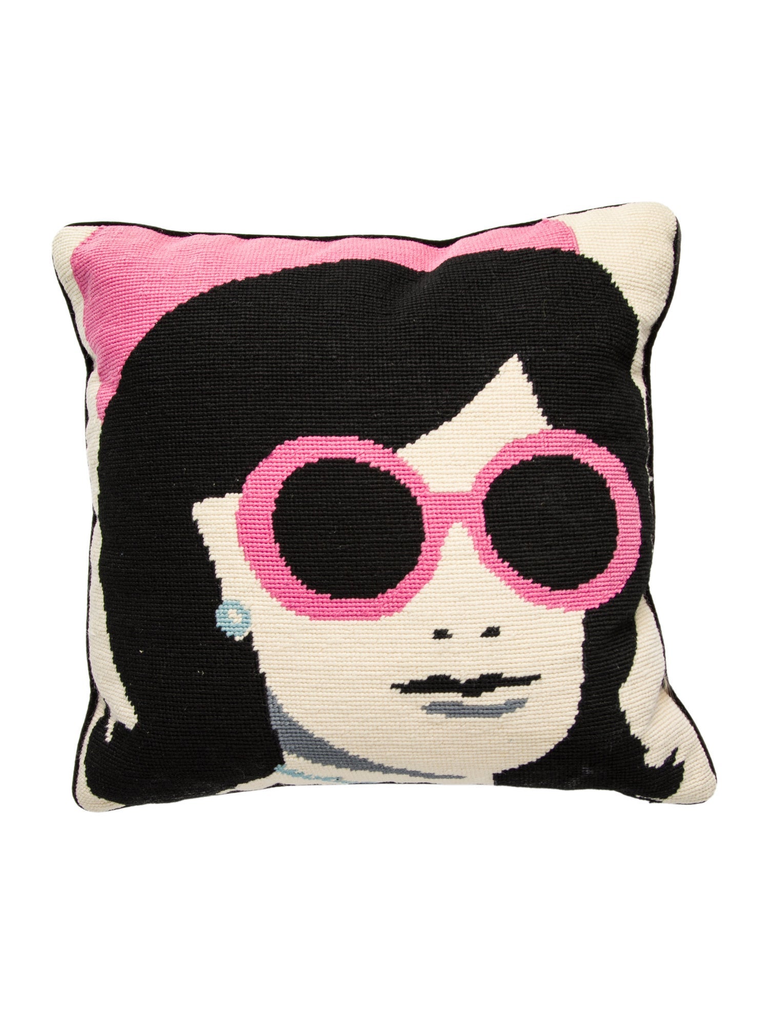 Jonathan Adler Jackie O. Needlepoint Throw Pillow