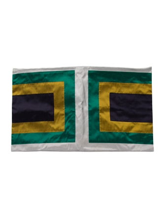 Jonathan Adler Squares Silk Throw Pillow Cover