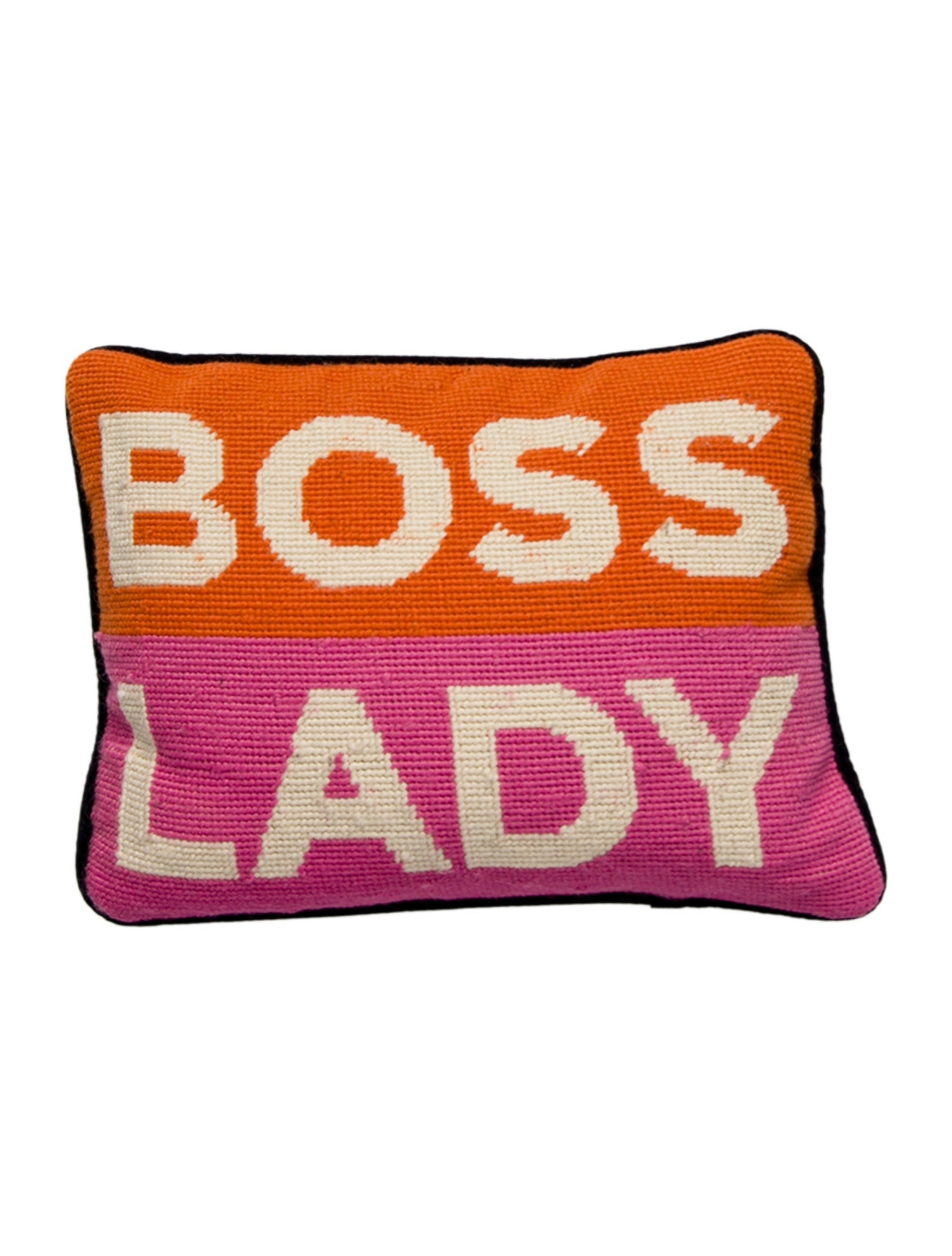 Jonathan Adler 'Boss Lady' Needlepoint Throw Pillow