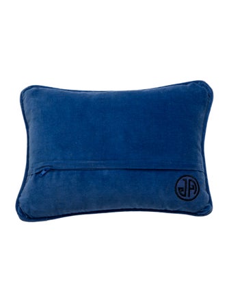 Jonathan Adler Jet Set London Needlepoint Throw Pillow