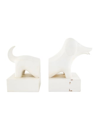 Jonathan Adler Pair of Menagerie Dachshund Bookends